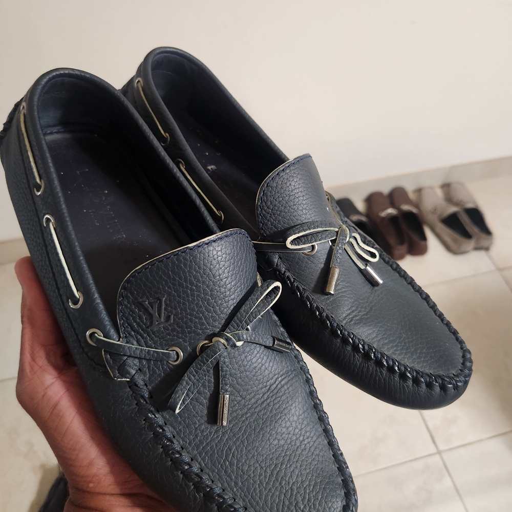 Louis Vuitton Men's Black Loafers
